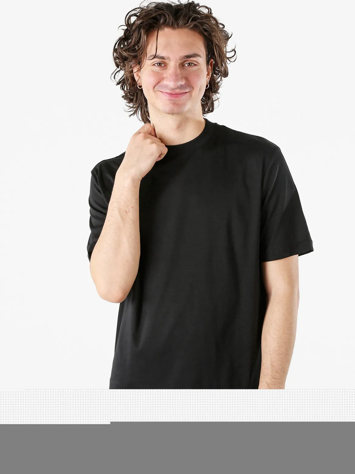 Warren Webber T-shirt girocollo da uomo - nero