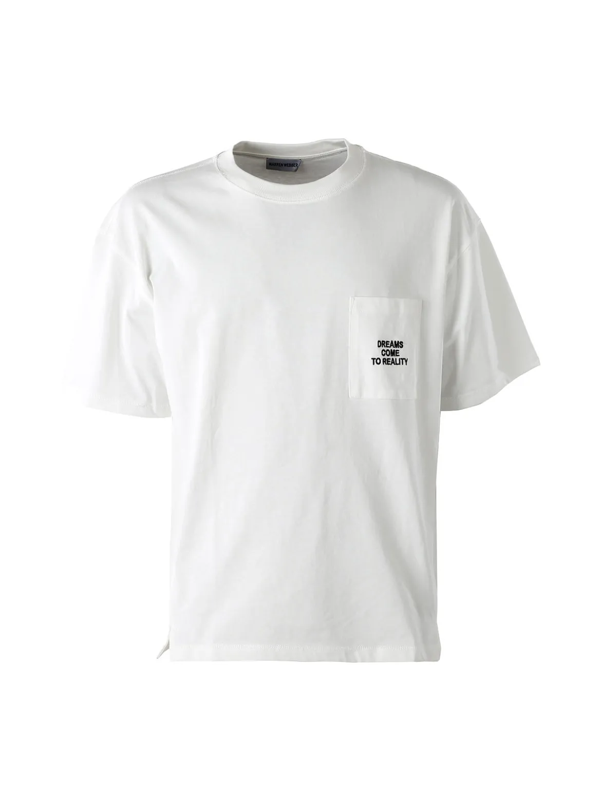 Warren Webber T-shirt oversize da uomo in cotone - bianco