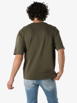 Warren Webber T-shirt oversize da uomo in cotone - militare