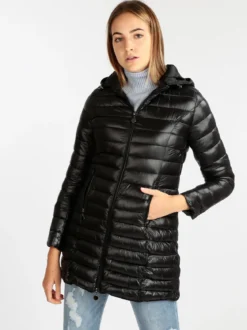 W Collection Piumino leggero da donna con cappuccio