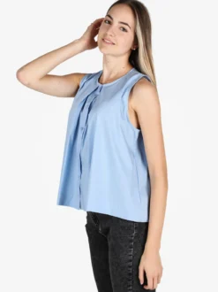 Wendy Trendy Camicia donna senza maniche in cotone