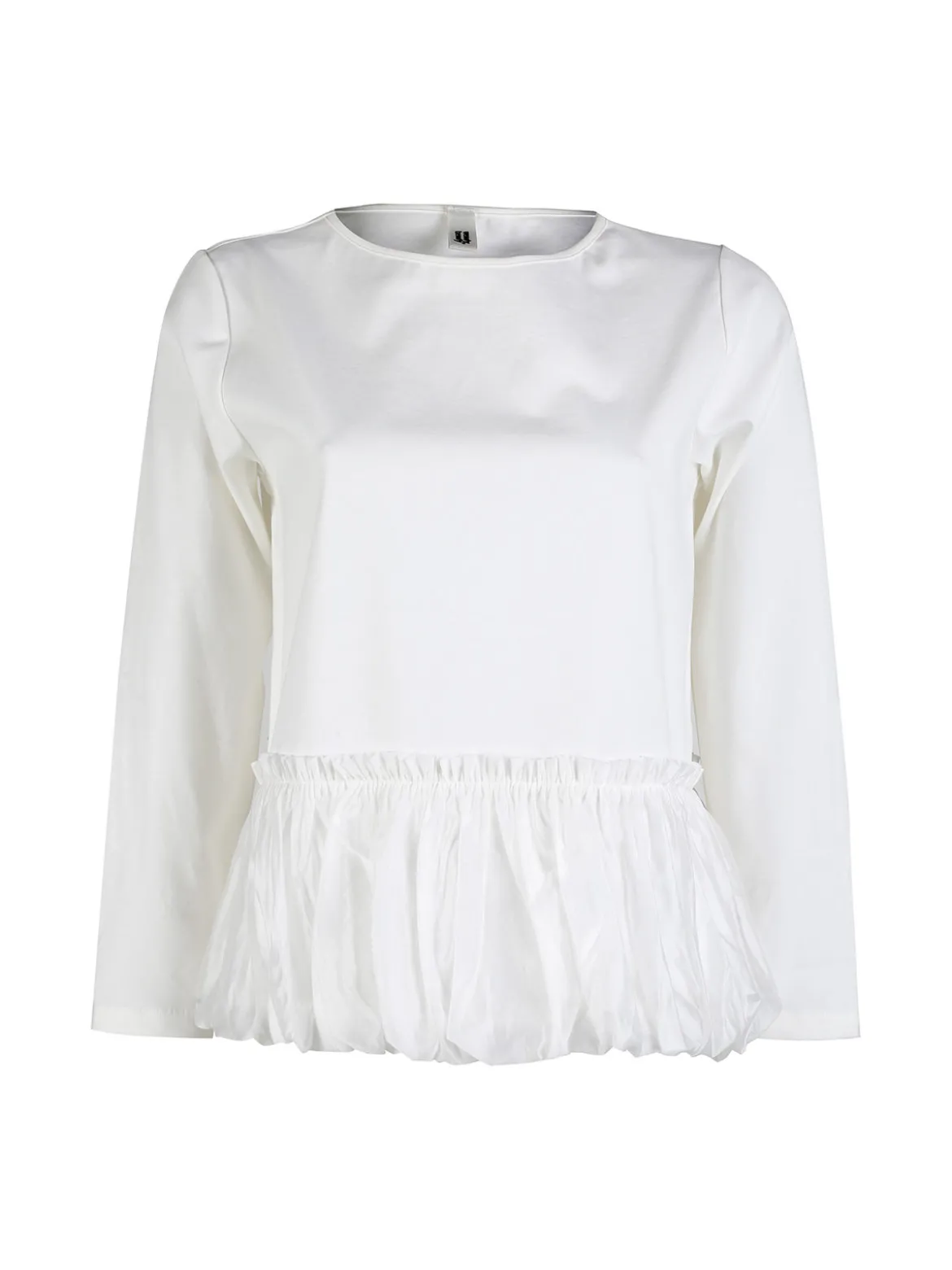 Wendy Trendy Maglia donna oversize con bordo finale a palloncino