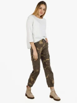 Wendy Trendy T-shirt donna a manica lunga con spacco dietro