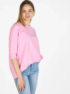 Wendy Trendy T-shirt donna a manica lunga con spacco dietro