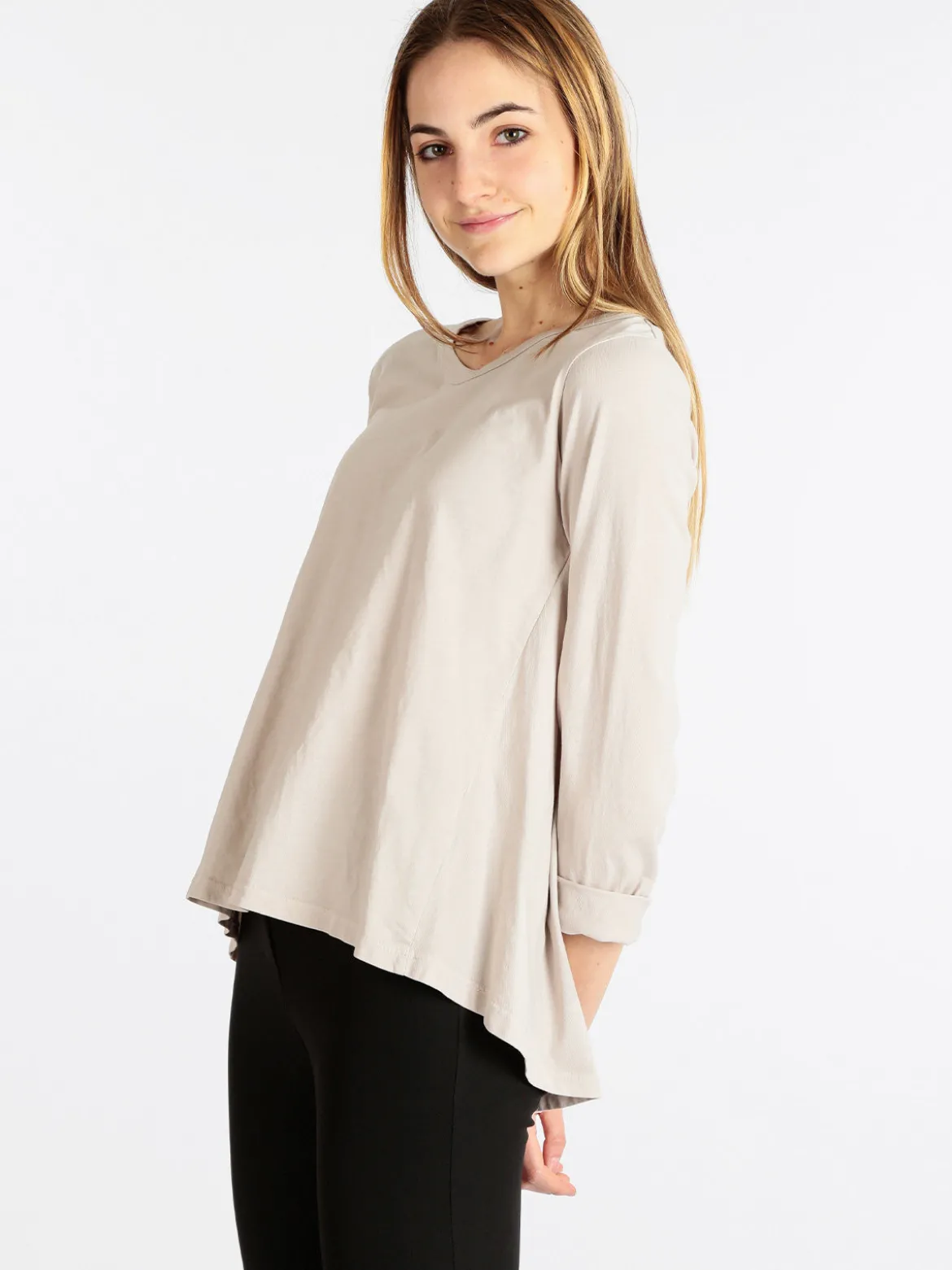 Wendy Trendy T-shirt manica lunga donna in cotone