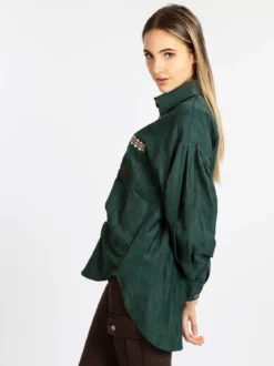Wiya Camicia donna oversize con taschino