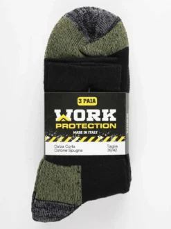 Work Confezione da 3 paia di calze corte da lavoro uomo
