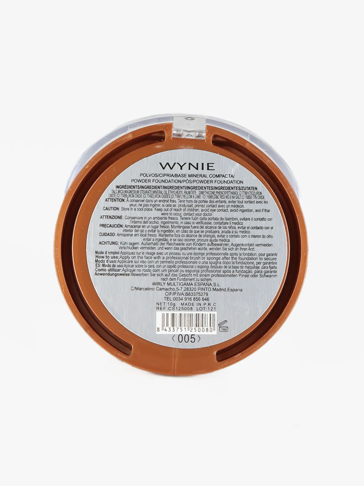 Wynie Cosmetics Cipria compatta