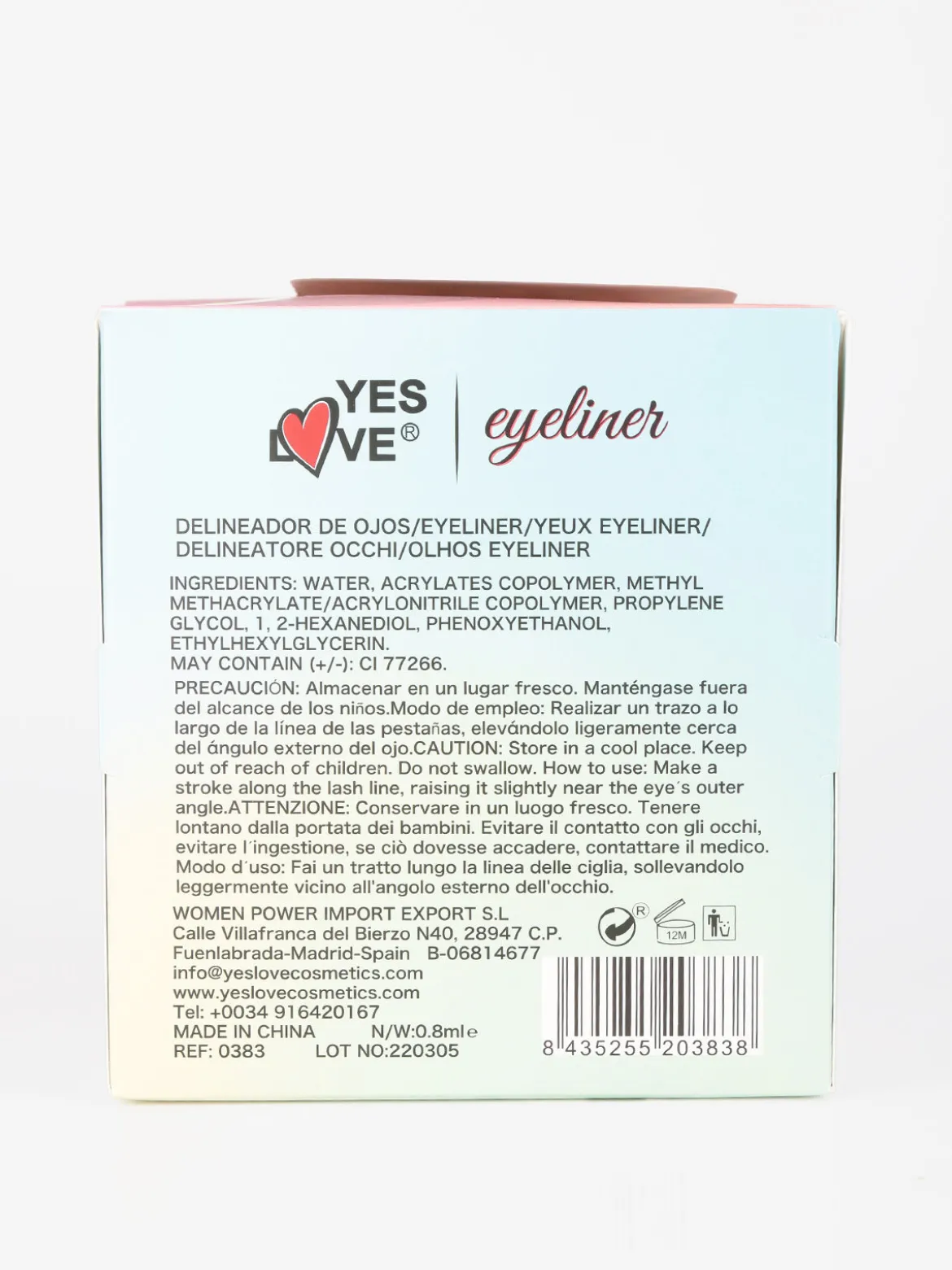 Wynie Cosmetics Eye liner liquido a penna