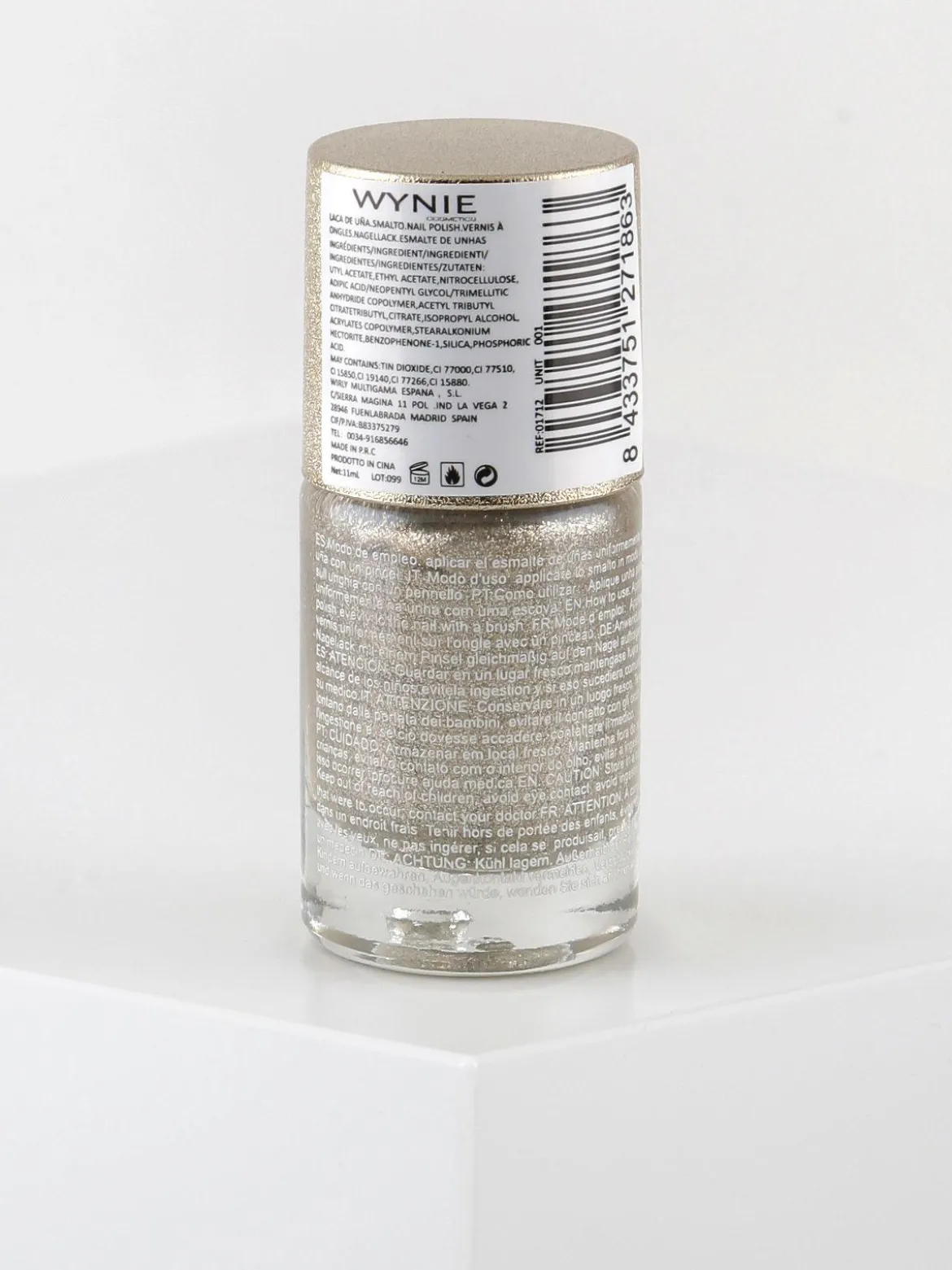 Wynie Cosmetics Smalto ad asciugatura rapida con brillantini