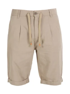 X-Cape Bermuda uomo in misto lino e cotone - beige