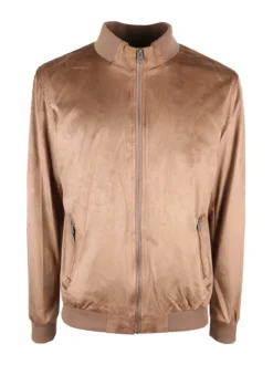 X-Cape Giacca da uomo in tessuto scamosciato con zip