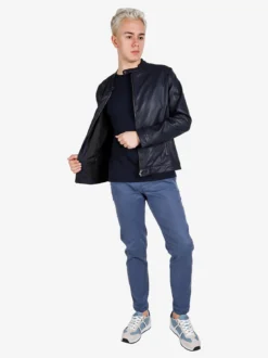 X-Cape Giacca uomo in ecopelle con zip