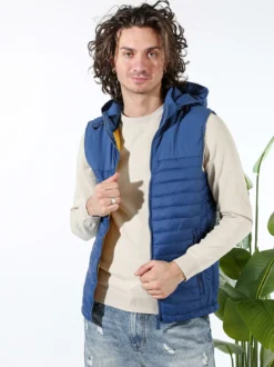 X-Cape Gilet da uomo imbottito con cappuccio - avion