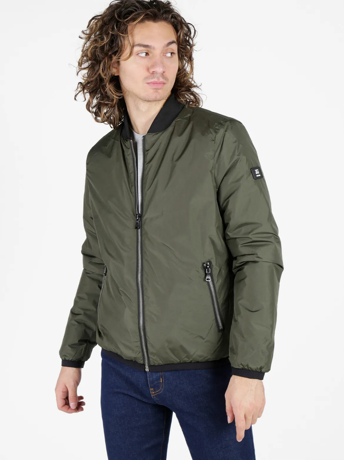 X-Cape Giubbino da uomo bomber con zip