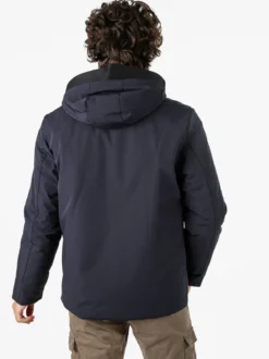 X-Cape Giubbotto uomo imbottito con cappuccio e zip - blu scuro
