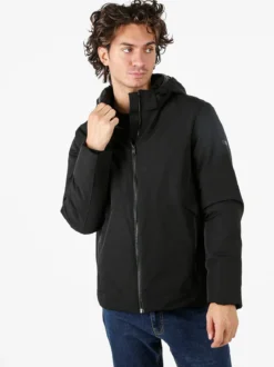 X-Cape Giubbotto uomo imbottito con cappuccio e zip - nero