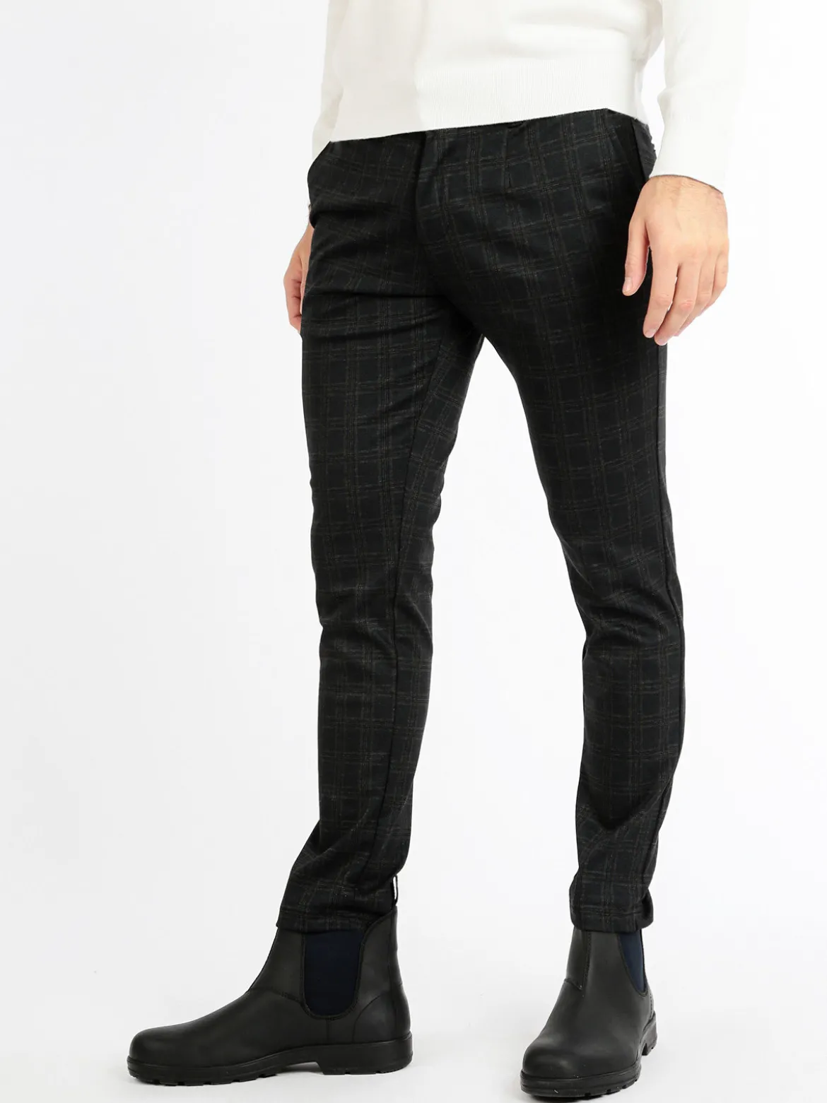 X-Cape Pantaloni casual da uomo a quadri