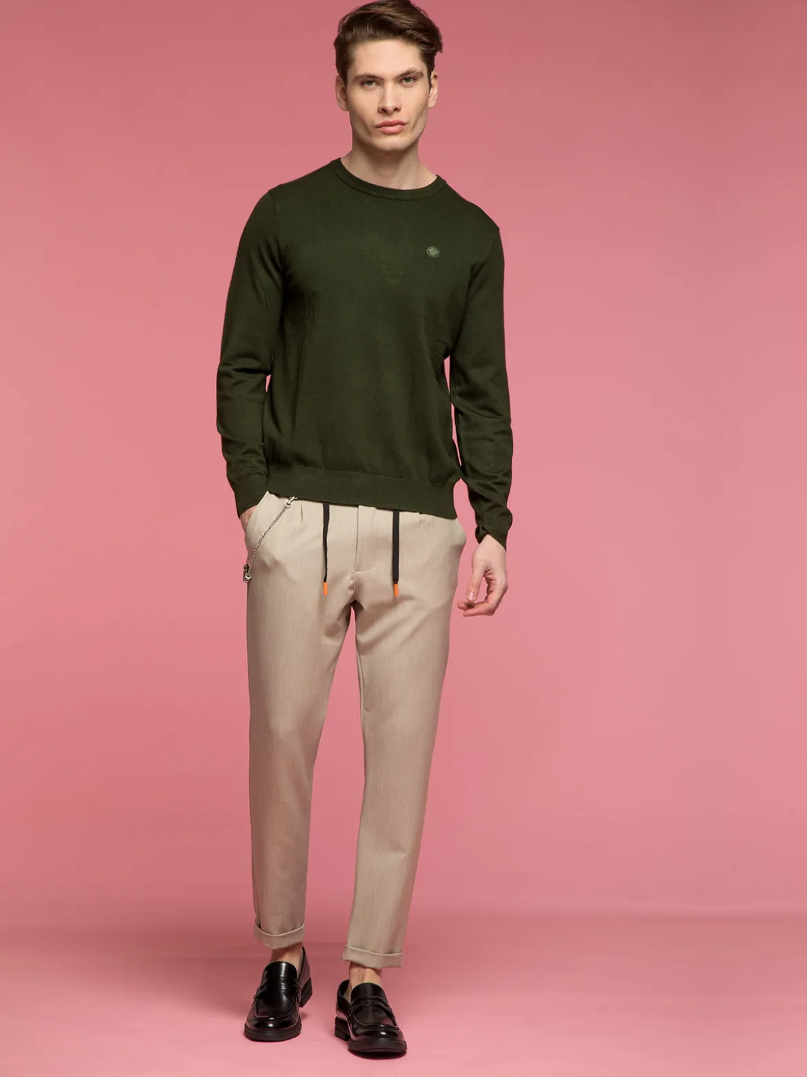 X-Cape Pantaloni casual da uomo con catena