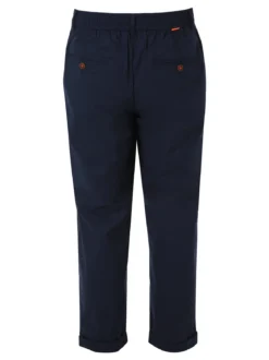 X-Cape Pantaloni da uomo in cotone tecnico con coulisse - blu scuro