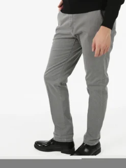 X-Cape Pantaloni uomo slim fit con stampa micro texture - grigio