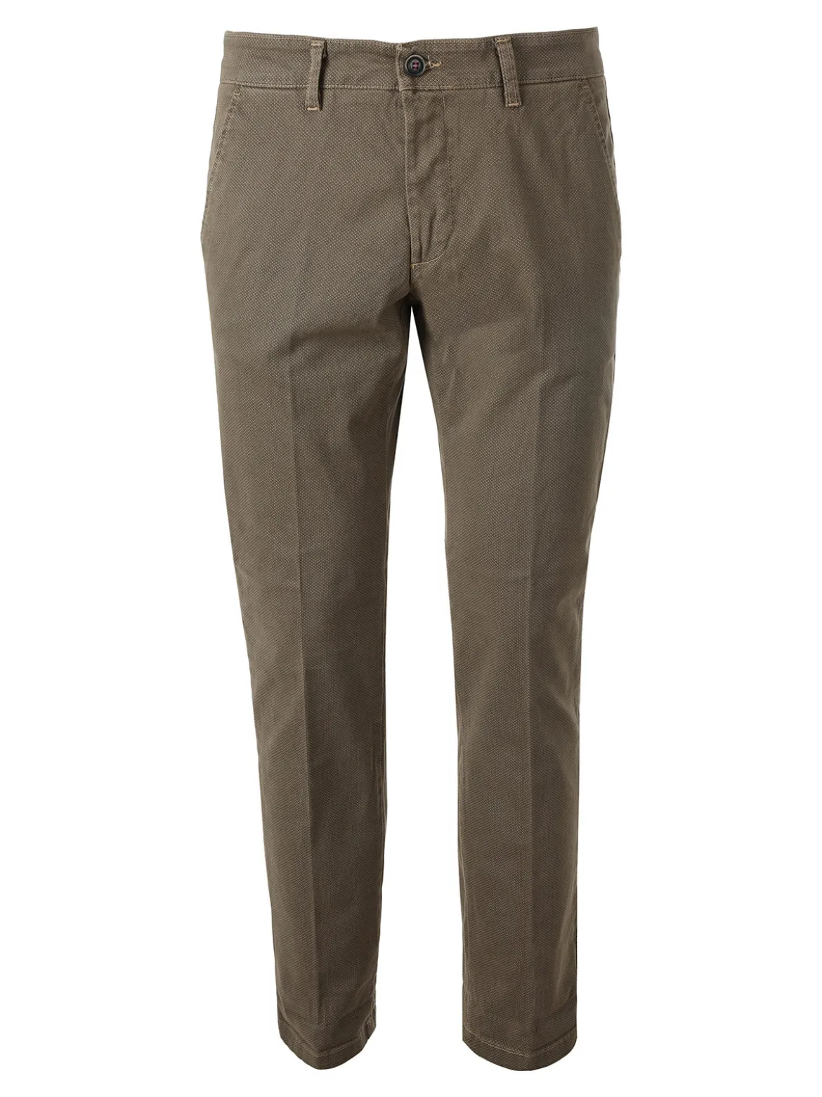 X-Cape Pantaloni uomo slim fit con stampa micro texture - tabacco