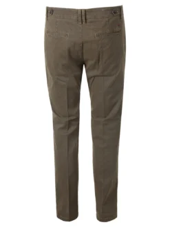 X-Cape Pantaloni uomo slim fit con stampa micro texture - tabacco