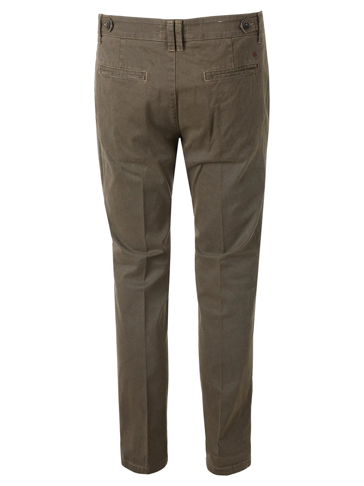X-Cape Pantaloni uomo slim fit con stampa micro texture - tabacco