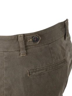 X-Cape Pantaloni uomo slim fit con stampa micro texture - tabacco