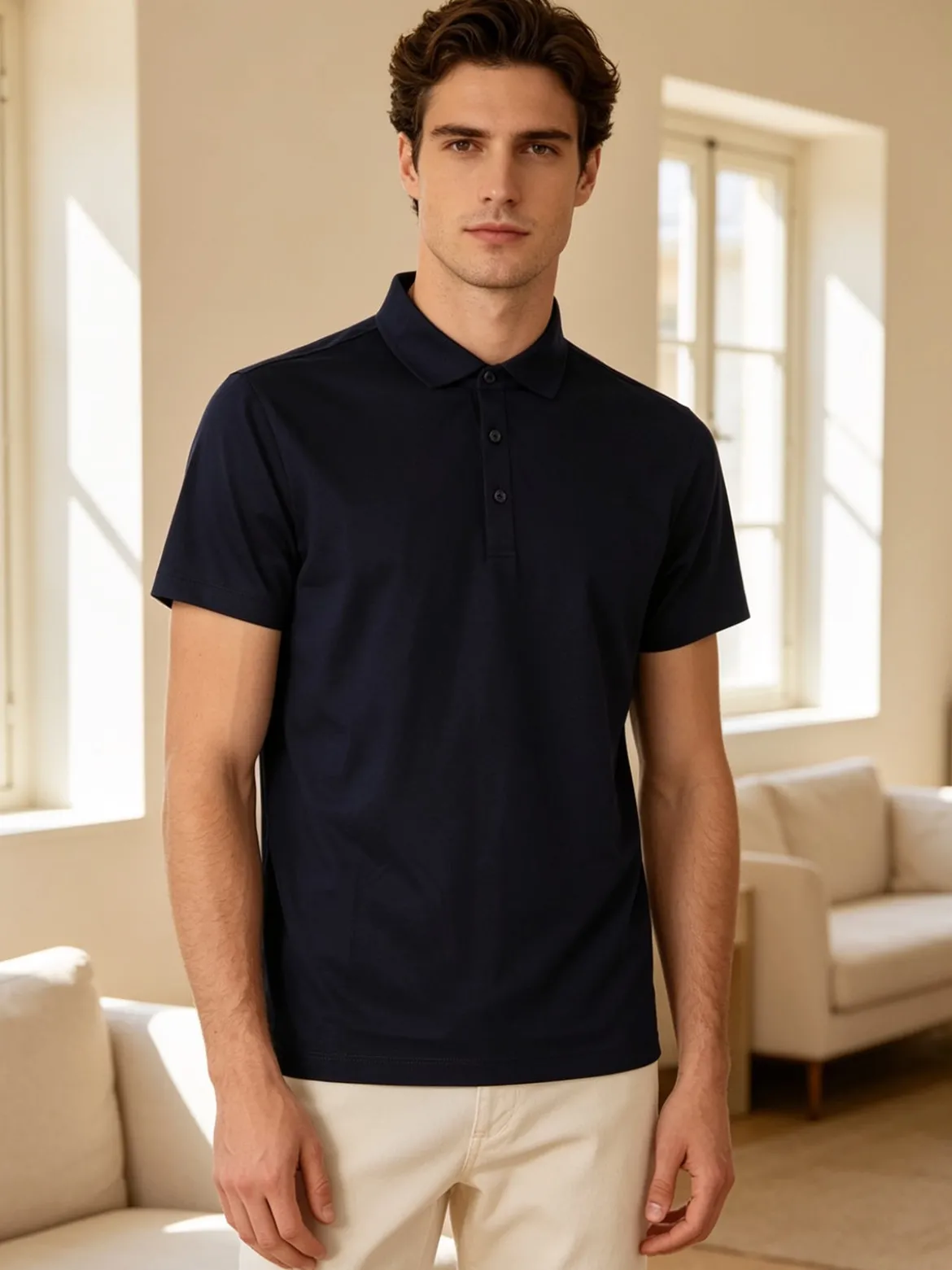 X-Cape Polo da uomo a maniche corte - blu scuro
