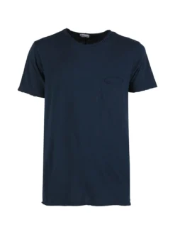 X-Cape T-shirt uomo in cotone con taschino - blu scuro