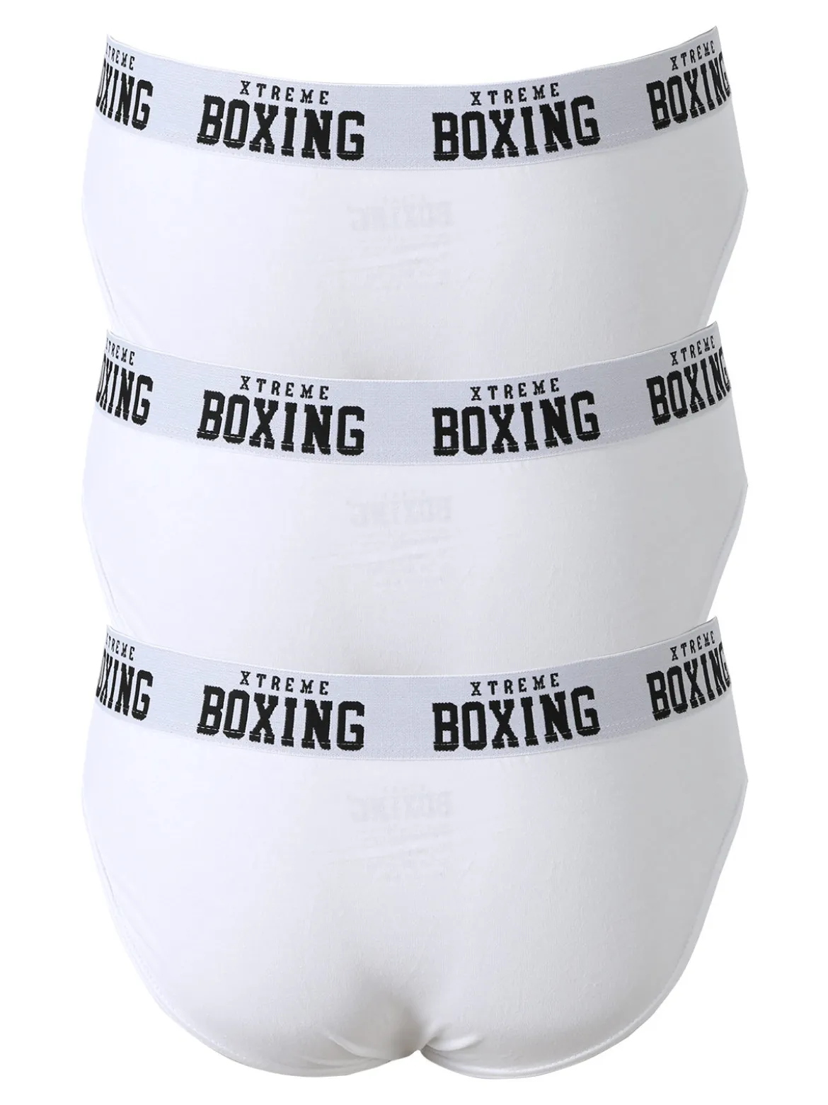 Xtreme Boxing Confezione da 3 slip uomo in cotone - bianco