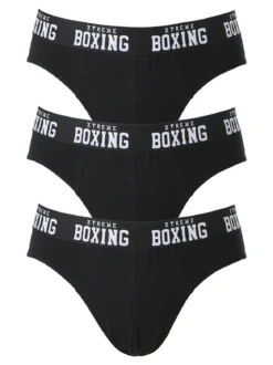 Xtreme Boxing Confezione da 3 slip uomo in cotone - nero