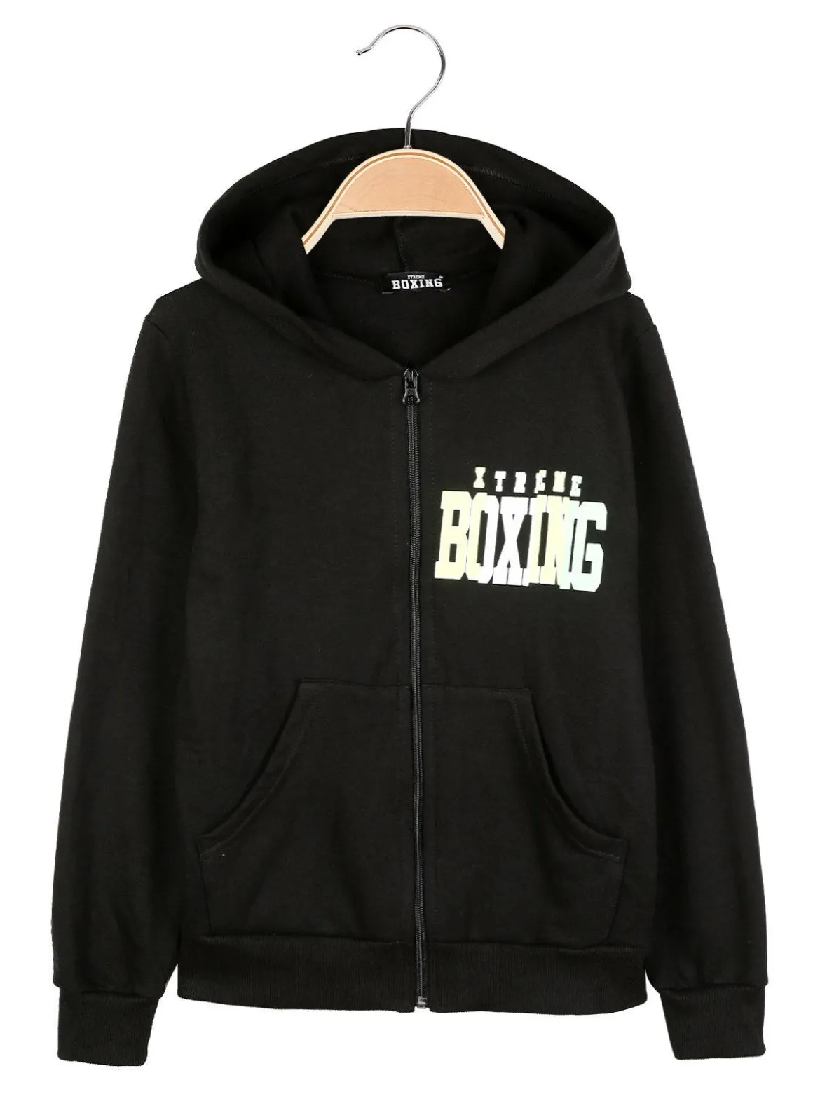 Xtreme Boxing felpa pesante con zip e cappuccio