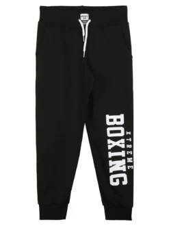 Xtreme Boxing Pantaloni sportivi da ragazzo con coulisse e polsini - nero