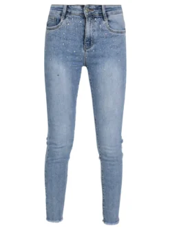 Yep Praise Jeans donna skinny con strass
