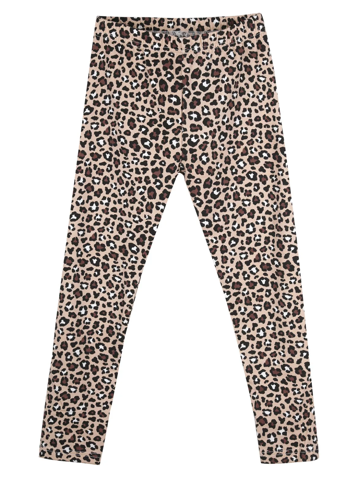 Yes! Do Kid'S Completo 2 pezzi da bambina con maglietta e leggings animalier - bianco