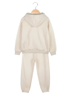 Yes! Do Kid'S Completo tuta felpata da bambina 2 pezzi con cappuccio