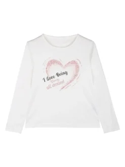Yes! Do Kid'S Completo tuta 3 pezzi da bambina con felpa brillantinata e strass - nero