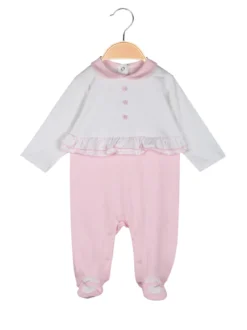 Yes! Do Kid'S Tutina da neonata in cotone con bavaglia in coordinato