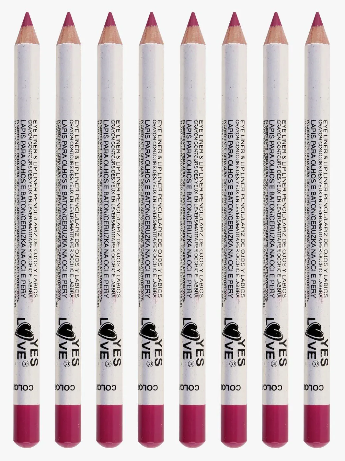 Yes Love Cosmetics Matita occhi e labbra 8 pezzi