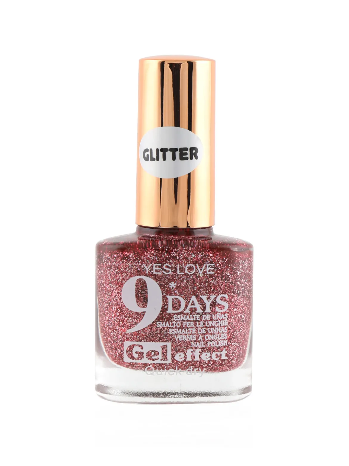 Yes Love Cosmetics Smalto con glitter effetto gel