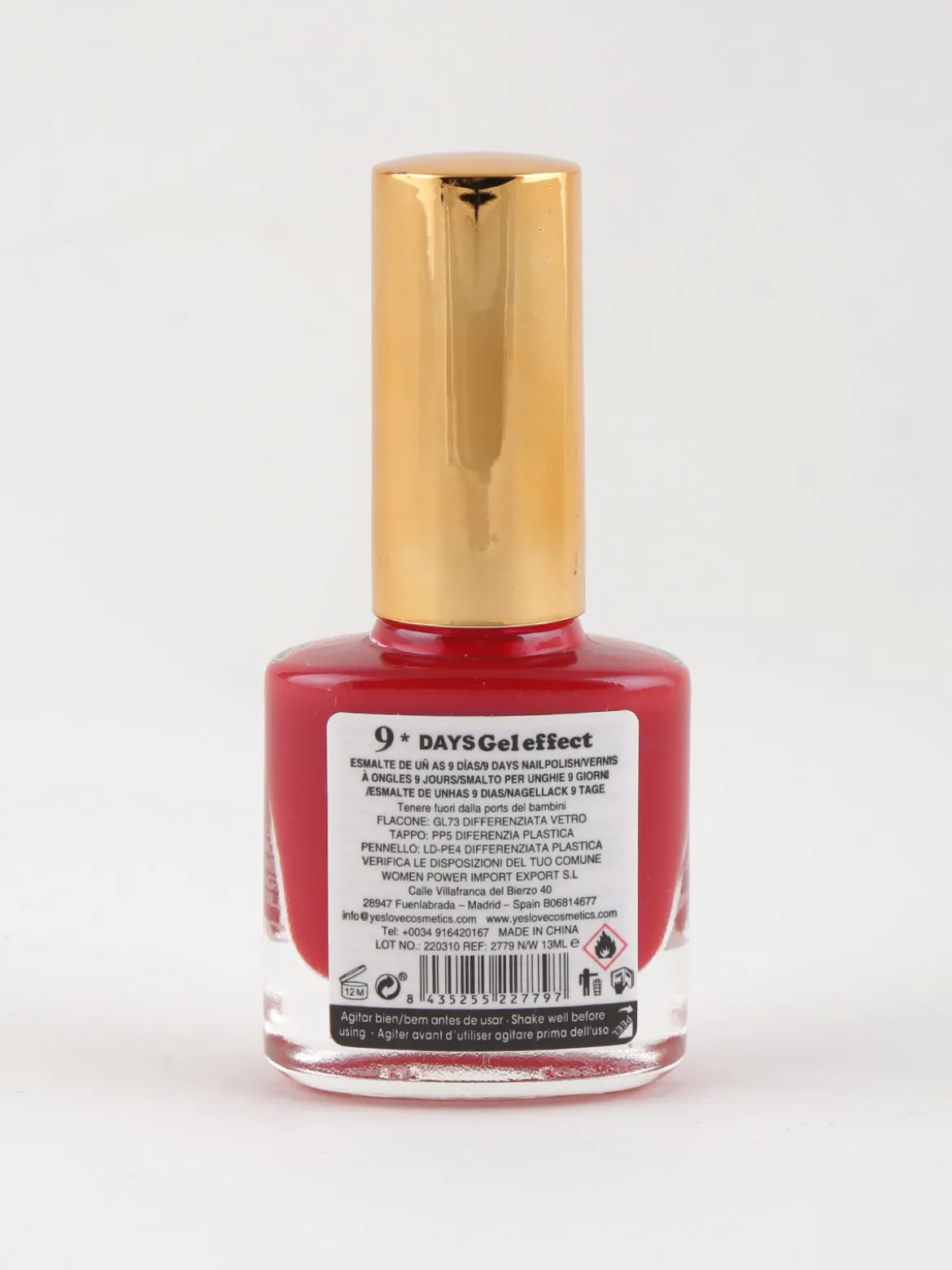 Yes Love Cosmetics Smalto 9 days effetto gel asciugatura rapida