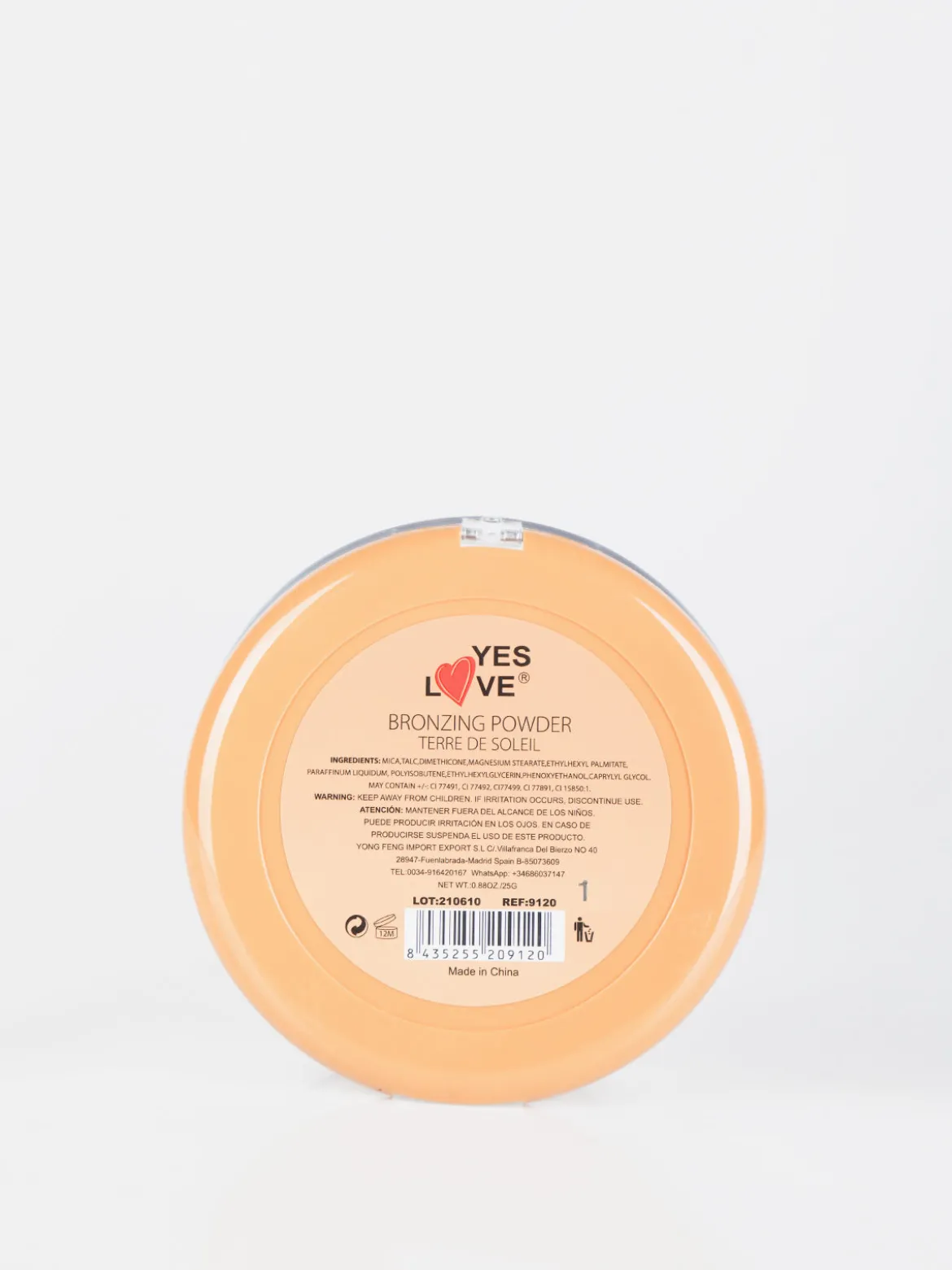 Yes Love Cosmetics Terra compatta