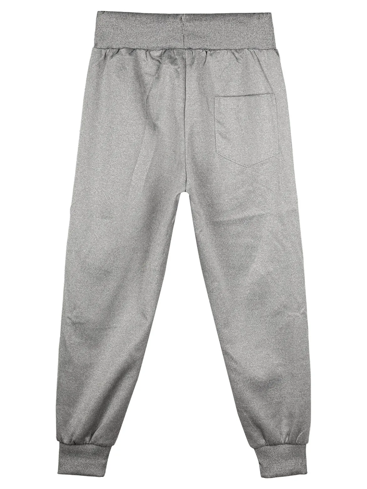 Yi Boy Pantaloni da bambino con coulisse e polsini - grigio