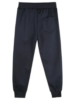 Yi Boy Pantaloni tuta da bambino con polsini e coulisse - blu scuro