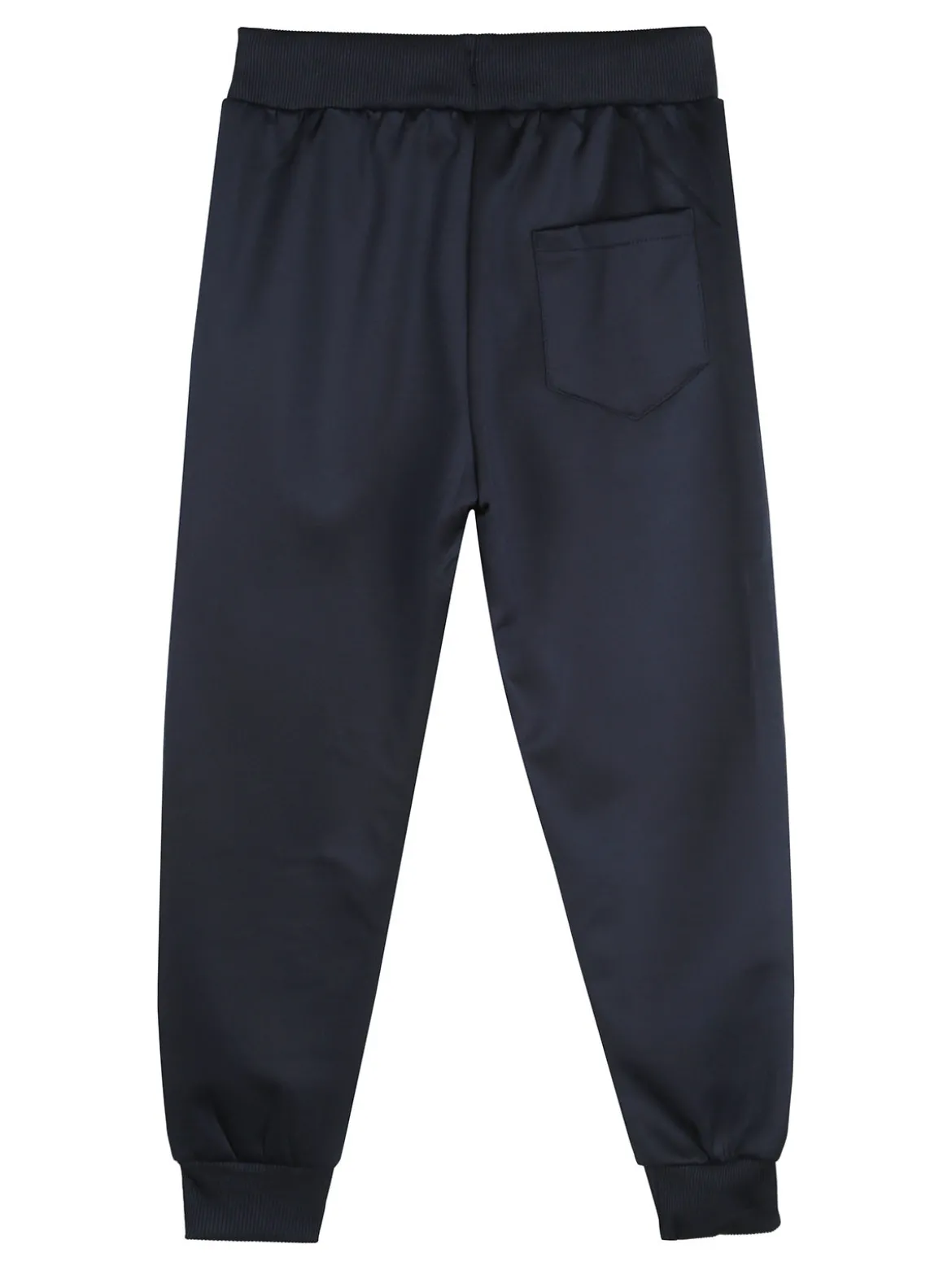 Yi Boy Pantaloni tuta da bambino con polsini e coulisse - blu scuro