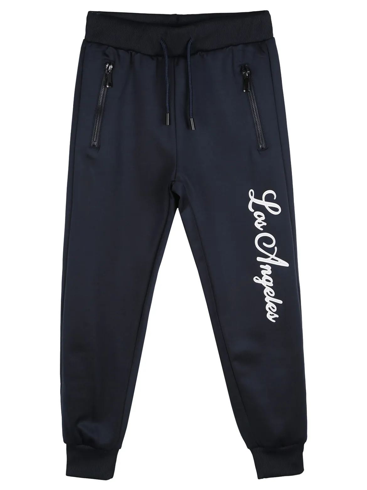 Yi Boy Pantaloni tuta da bambino con polsini e coulisse - blu scuro