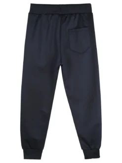 Yi Boy Pantaloni tuta da bambino con polsini e coulisse - blu scuro