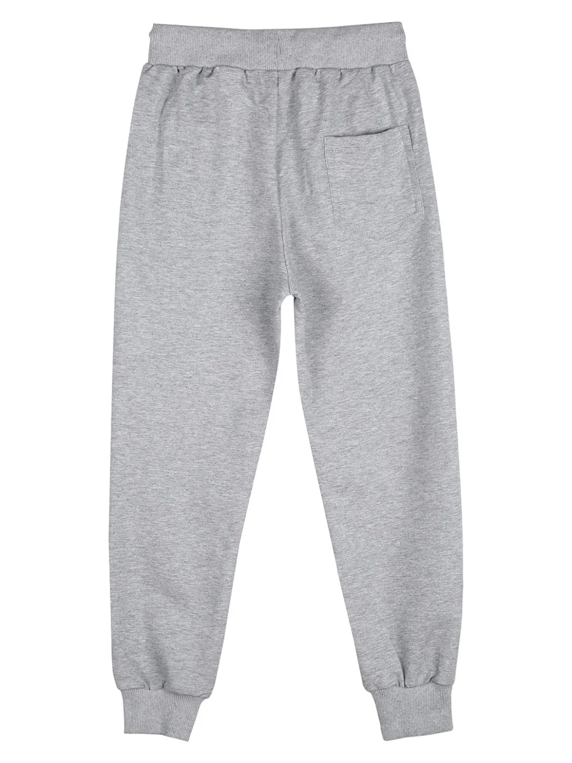 Yi Boy Pantaloni tuta da bambino con polsini e coulisse - grigio